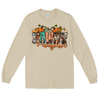 Mushroom western howdy pumpkin Long Sleeve Tee - NancyCooperArtShop