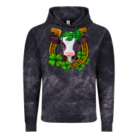 Cloud Black lucky horseshoe 4 leaf clover baby calf Vintage Hoodie - Jasminsmagicworld