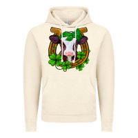 Vintage Artic lucky horseshoe 4 leaf clover baby calf Vintage Hoodie - Jasminsmagicworld