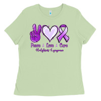 Matcha Peace Love Cure Odgkins Lympoma Ladies Tee - Jasminsmagicworld