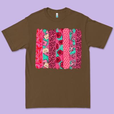Valentines Day Brushstroke Premium Tee Designed By Nancycooperartshop