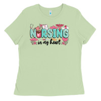Matcha nursing in my heart Ladies Tee - MaliasSmallBusiness