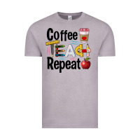 Vintage Zinc coffee teach repeat Vintage Tee - BarkalooDesign