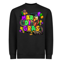 Black louisiana map mardi gras Heavyweight Sweatshirt - CowGirlArtShop