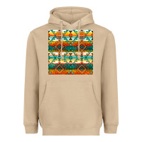Mushroom native american aztec seamless pattern 1 Heavyweight Hoodie - BundleAndBundleShop