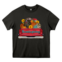 Asphalt thanksgiving truck turkey pumpkin Heavy Core Tee - AdoDesignShop