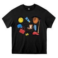 Black softball mom Heavy Core Tee - MaliasSmallBusiness