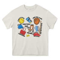 Cream softball mom Heavy Core Tee - MaliasSmallBusiness