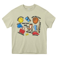 Mossy softball mom Heavy Core Tee - MaliasSmallBusiness