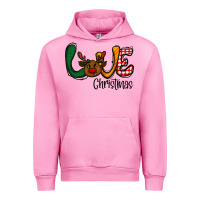 Fuchsia Pink love Christmas Urban Hoodie - CowhideDigitalArt