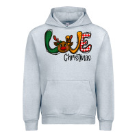 Heather Grey love Christmas Urban Hoodie - CowhideDigitalArt
