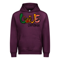 Mauve Wine love Christmas Urban Hoodie - CowhideDigitalArt