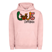 Pigment Salmon love Christmas Urban Hoodie - CowhideDigitalArt