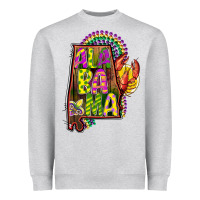 Heather Grey mardi gras alabama map Heavyweight Sweatshirt - CowGirlArtShop