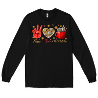Black Peace love hot chocolate Long Sleeve Tee - NancyCooperArtShop