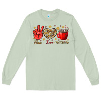 Matcha Peace love hot chocolate Long Sleeve Tee - NancyCooperArtShop