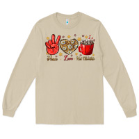 Mushroom Peace love hot chocolate Long Sleeve Tee - NancyCooperArtShop