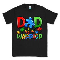 Black dad of a warrior Classic Tee - Artiststas