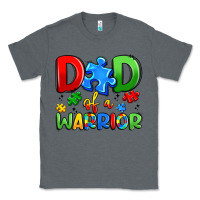 Charcoal Heather dad of a warrior Classic Tee - Artiststas