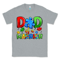 Heather Grey dad of a warrior Classic Tee - Artiststas