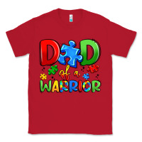 Red dad of a warrior Classic Tee - Artiststas