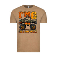 I'm Six This Is How I Roll Monster Truck Birthday Vintage Tee | Teevron