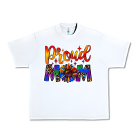 White proud mom Urban Heavy Tee - JahusDesignShop