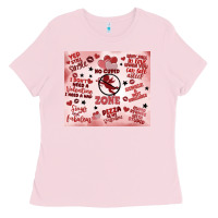 Bubblegum Pink funny valentine's day Ladies Tee - MaliasSmallBusiness