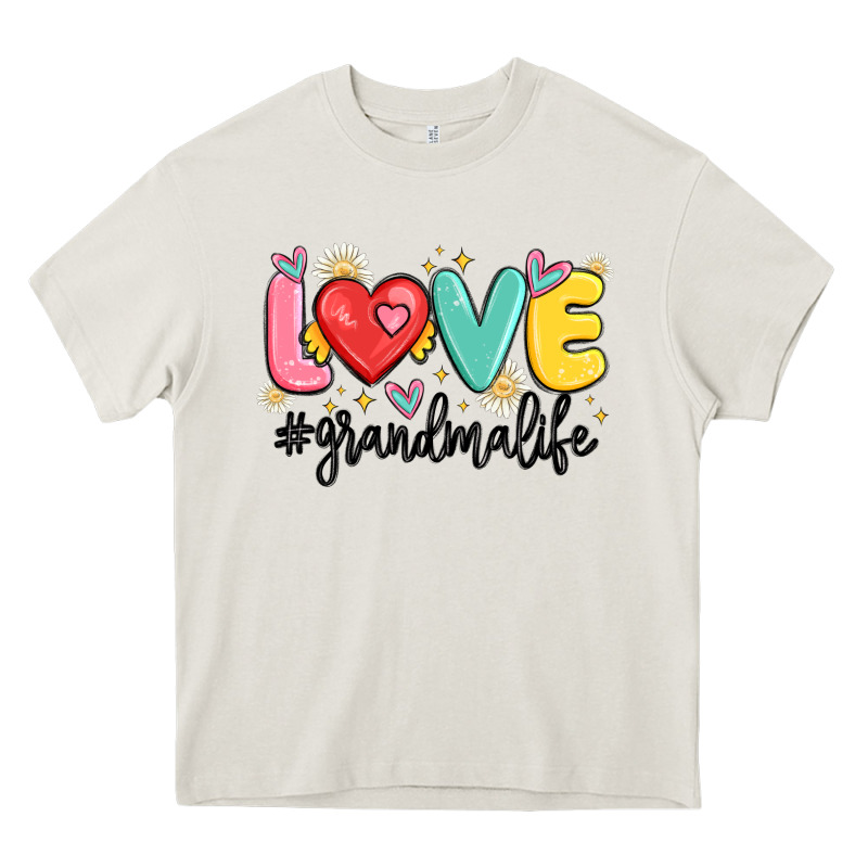 Love Grandma Life Heavy Core Tee by MaliasSmallBusiness | Teevron