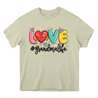 Mossy love grandma life Heavy Core Tee - MaliasSmallBusiness