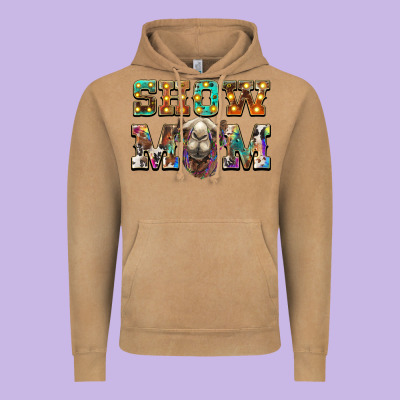 Show Mom Camel Vintage Hoodie Designed By Barkaloodesign