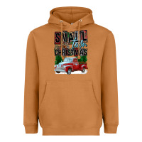 Meerkat Small Town Christmas Heavyweight Hoodie - FaDigitalArtStudio
