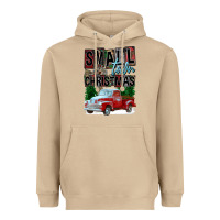 Mushroom Small Town Christmas Heavyweight Hoodie - FaDigitalArtStudio