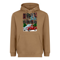 Toasted Coconut Small Town Christmas Heavyweight Hoodie - FaDigitalArtStudio