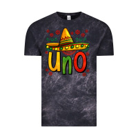 Cloud Black uno my first mexican birthday Vintage Tee - Jasminsmagicworld