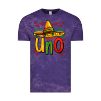 Cloud Purple uno my first mexican birthday Vintage Tee - Jasminsmagicworld