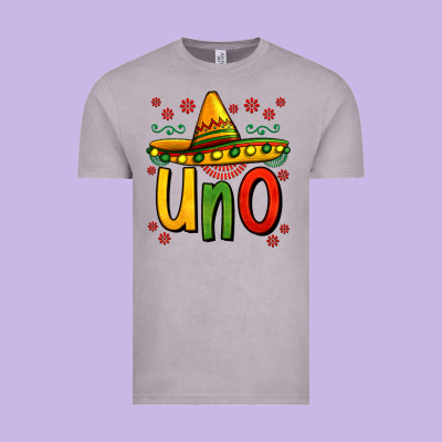 Uno My First Mexican Birthday Vintage Tee Designed By Jasminsmagicworld
