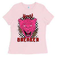 Bubblegum Pink heartbreaker Ladies Tee - MaliasSmallBusiness