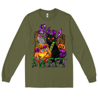 Army Green Stay Sweet Long Sleeve Tee - texasbilliewilder