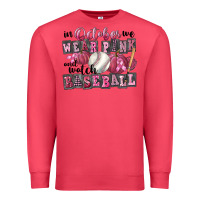 Cardinal in october we wear pink and watch  baseball Premium Sweatshirt - FaDigitalArtStudio