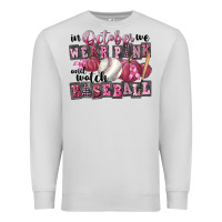 Dove Grey in october we wear pink and watch  baseball Premium Sweatshirt - FaDigitalArtStudio