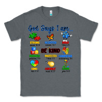 Charcoal Heather god says i am autism Classic Tee - Artiststas