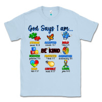 Dusty Blue god says i am autism Classic Tee - Artiststas