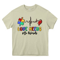 Mossy love needs no words Heavy Core Tee - MaliasSmallBusiness