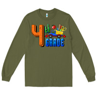 Army Green Fourth Grade Long Sleeve Tee - RanaPortraitStore