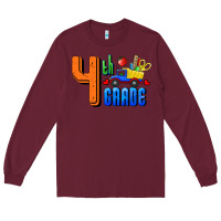 Burgundy Fourth Grade Long Sleeve Tee - RanaPortraitStore