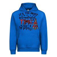 Cobalt IT THE MOST WONDERFUL TIME the of year Urban Hoodie - CowhideDigitalArt
