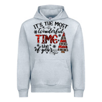 Heather Grey IT THE MOST WONDERFUL TIME the of year Urban Hoodie - CowhideDigitalArt