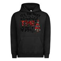 Pigment Black IT THE MOST WONDERFUL TIME the of year Urban Hoodie - CowhideDigitalArt