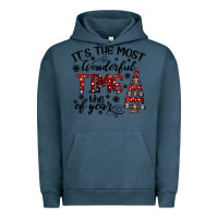 Pigment Midnight Navy IT THE MOST WONDERFUL TIME the of year Urban Hoodie - CowhideDigitalArt